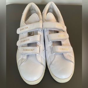 Adidas x Human Made men’s size 9.5 white Stan Smith Velcro sneakers